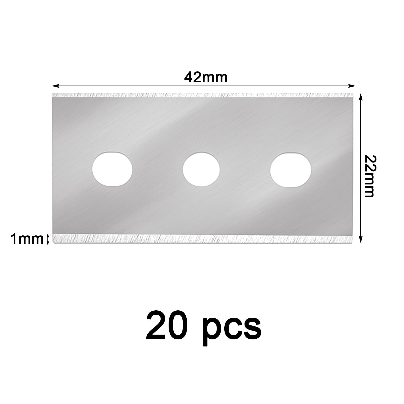 20 Piezas cuchillas de repuesto para raspador de vitrocerámica,Cuhilla para Rasquetas,Recambio para Rascador Multiusos,para Limpia Suelo,Horno,Placas de Inducción,Ventana