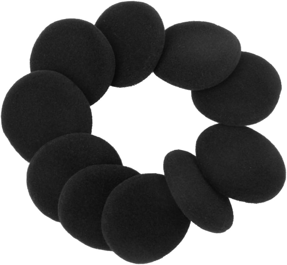 MERRYHAPY 10pcs Headphones Ear Pads 40mm Ear Covers Soft Foam Earpads Cushions 40mm Replacement Ear Cushions Headphone Ear Covers Foam Earbud Tips Earbud 40mm Sponge Earphone