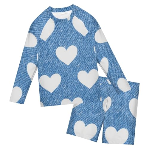 Traje de baño con protección UV de manga larga anti rozaduras para niños