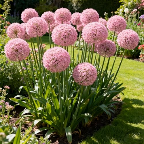 Giant Allium for Planting Now UK Perennial Hardy Easy Plant-Professional for Beautiful Garden Displays-4bulbs-F