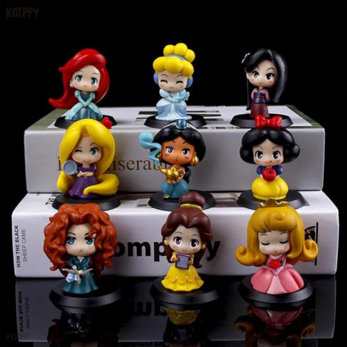 Image of Mini Action Figures, Multiple Character Collectible Set, Car Dashboard, Decoration and Cake Topper Toys for Fans 5-15 cm (9 Cute Little Princess Anime Set)