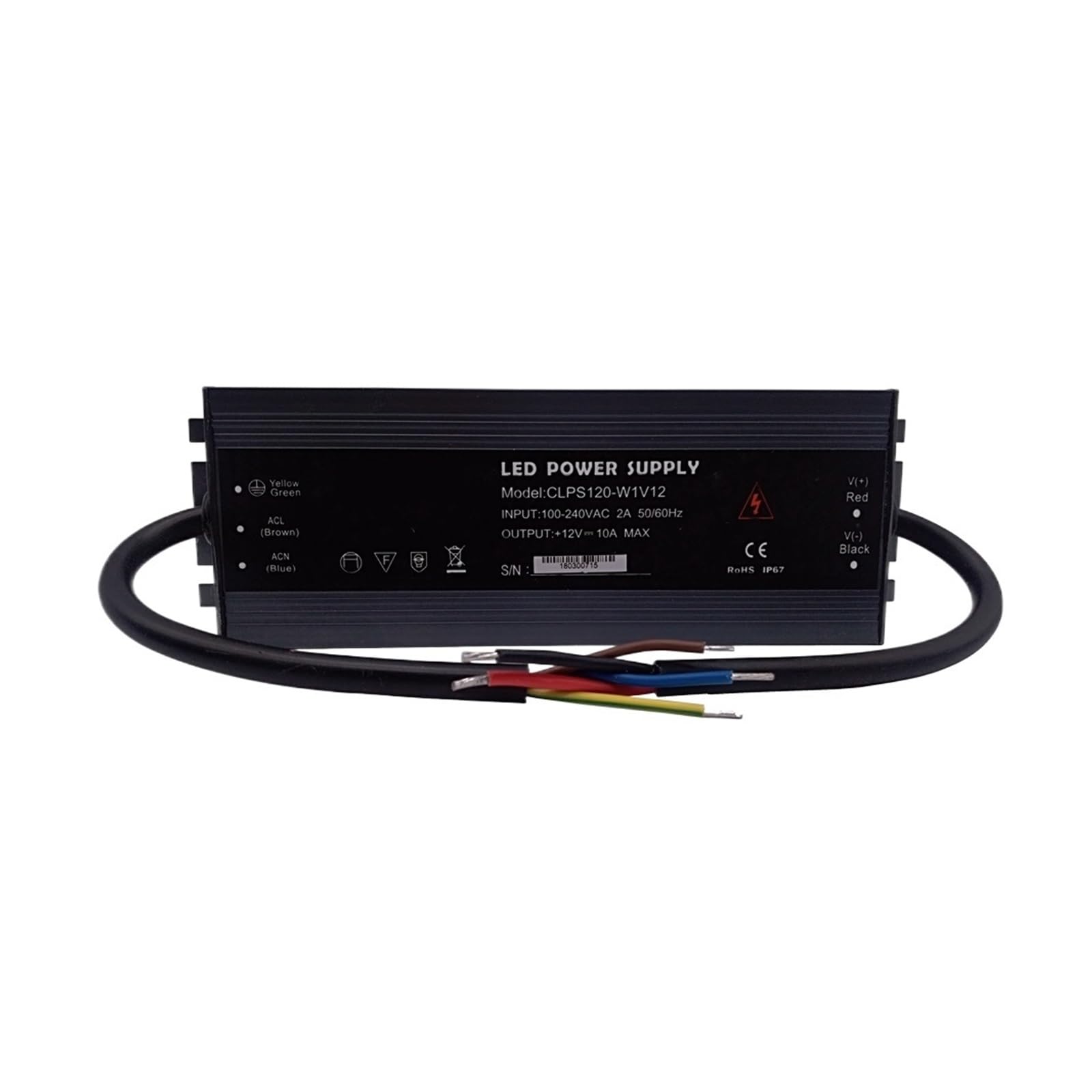 Netzteil für LED-Streifen, AC 110 V / 220 V auf DC 12 V, LED-Treiber, IP67, ultradünn, wasserdicht, 60 W