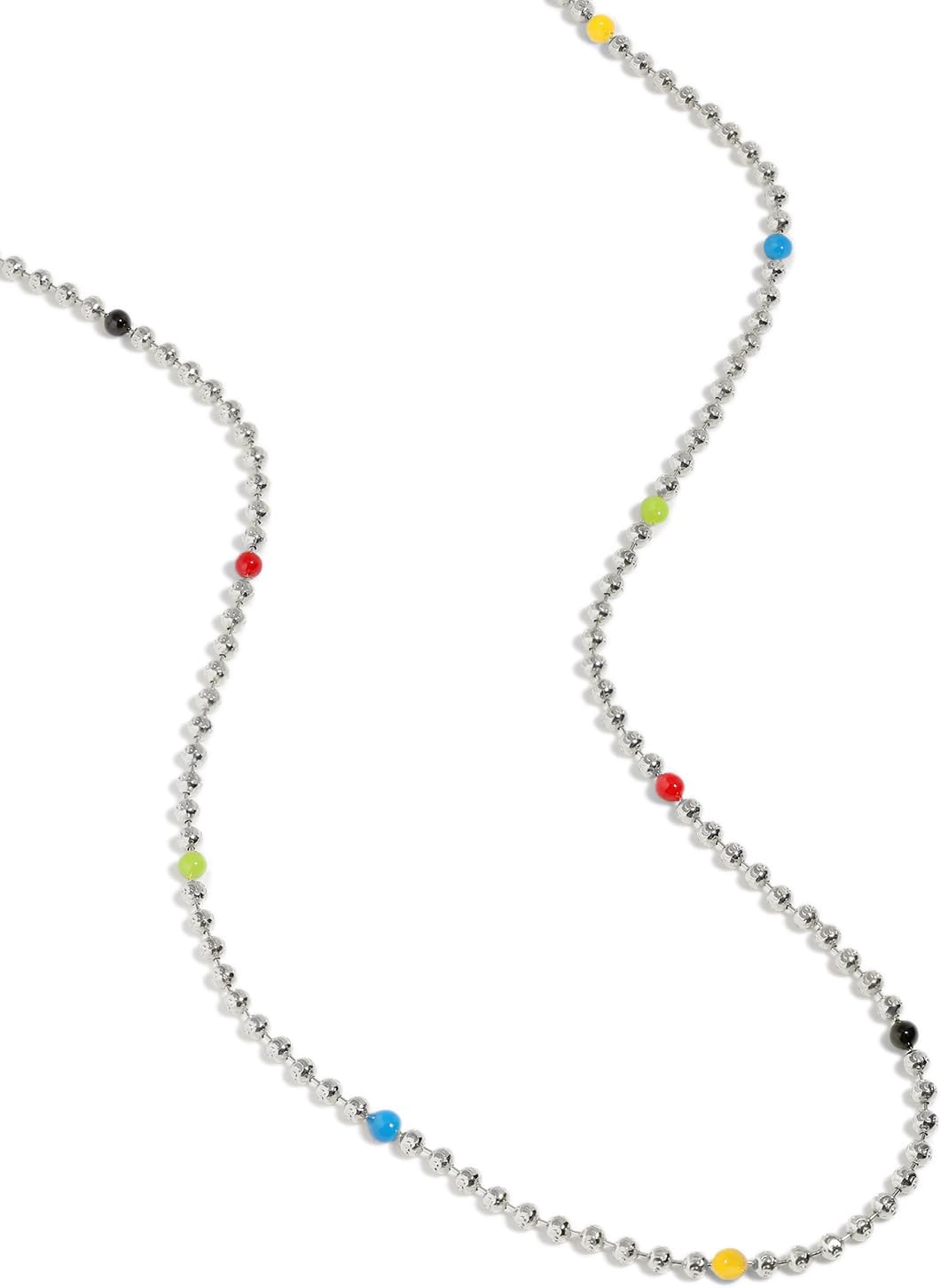 Meissa Dainty Colorful Beads Necklace 925 Sterling Silver Minimalist Stackable Gold Friendship Matching Necklace Best Friend Gift