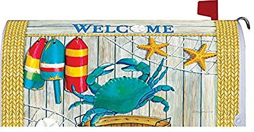 Preisvergleich Produktbild Dekokrebskorb Welcome Briefkasten Makeover Vinyl mit Magnetstreifen für Stahl Standard Landbriefkasten