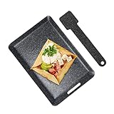 Plancha para barbacoa al aire libre | Sartén antiadherente para asar y asar – Sartenes para camping y barbacoa, adecuada para barbacoa, cocinar al aire libre, camping, para cocinar carne, pescado