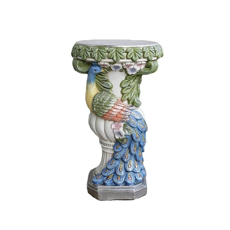 Pedestal de columna multicolor XJBTBA, adorno creativo estilo griego