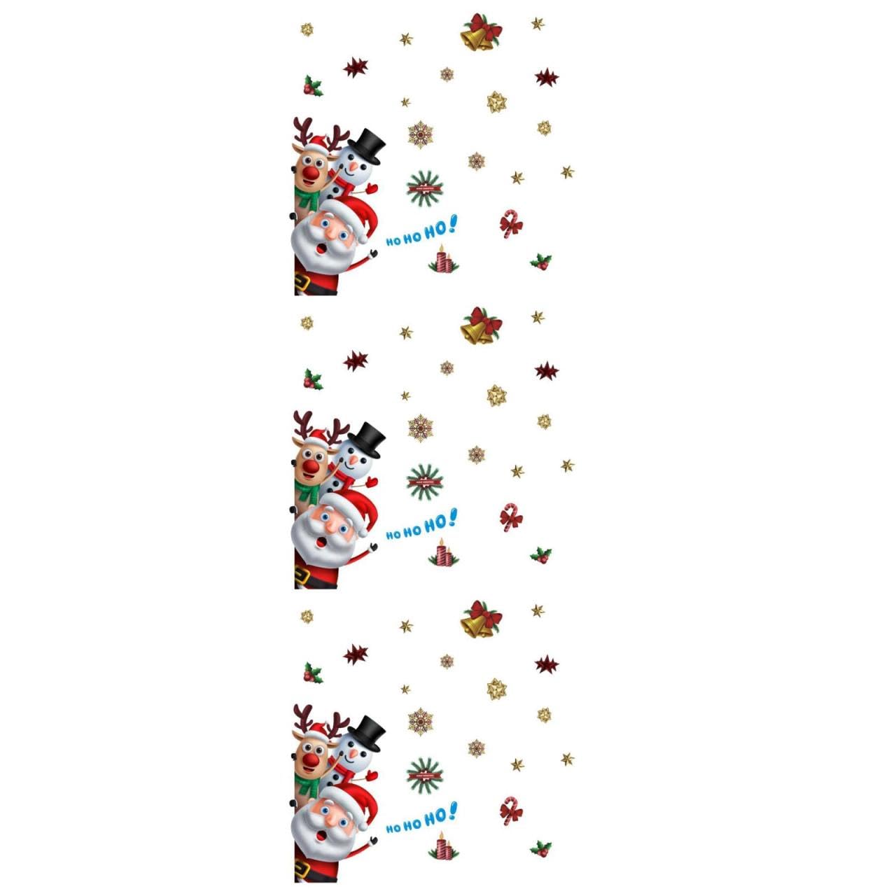 Autocollants de Noël imperméables ABOOFAN lot de 3 décorations de fenêtres