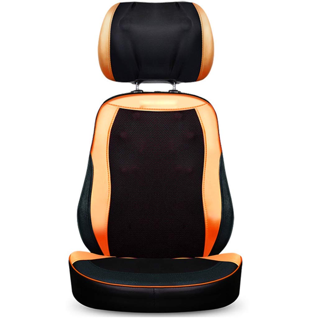 MU Cojín de Silla de Masaje de Vibración de Cuerpo Completo de Lujo de 9D, Shiatsu Masajeador Trasero de Cuello con Calor, Amasado Rolling Massage Asiento Cojín, 20 Bolas de Masaje, para Hombreras Ca