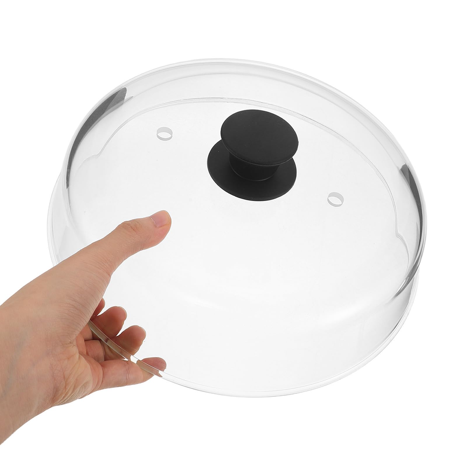 GALPADA Tapa Anti Salpicaduras para Microondas de Vidrio de Borosilicato con Ventilación, Forma de Cúpula, Transparente y Apta para Lavavajillas, Adecuado para Cocina y Uso Doméstico
