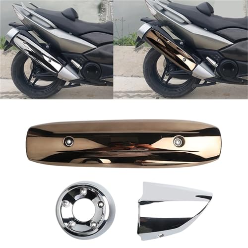 Cubierta protectora térmica de escape para Yamaha TMAX 500 modelos 2008 a 2011 2