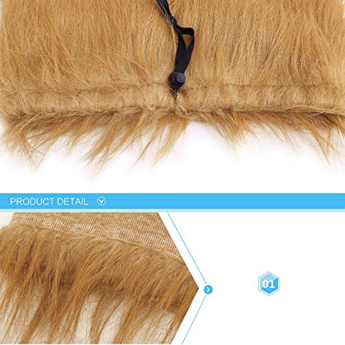 Fantasia de Cachorro de Estimação Peruca Juba de Leão para Festa Viajando Estilo Leão Cosplay de Cac