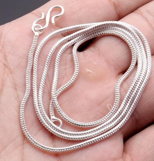 Exclusive 925 sterling silver smooth silver chain necklace jewelry for men/ women