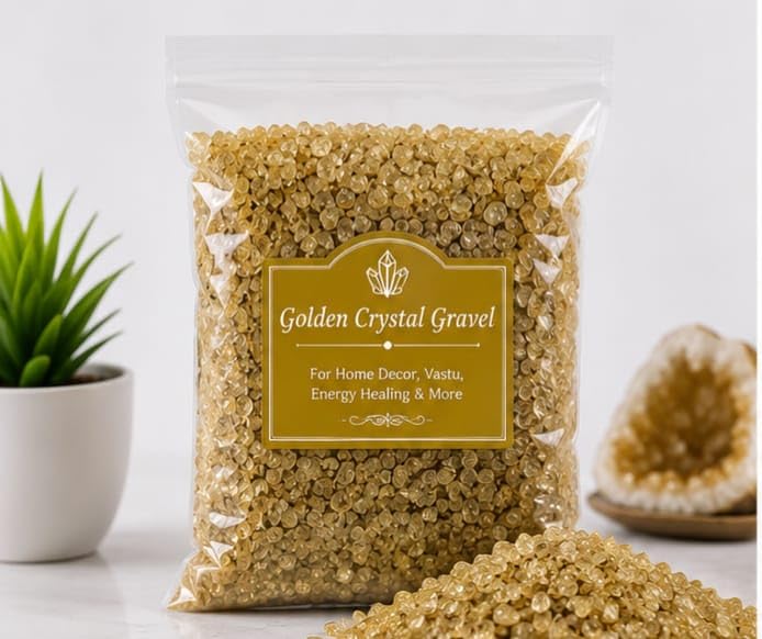 Shineaura Golden Crystal Gravel for Home Decor and Vase Filling | Reusable & Durable, Aquarium Decoration, Terrarium & Resin Art, DIY Craft Projects, Indoor Plant Decor-picture-22