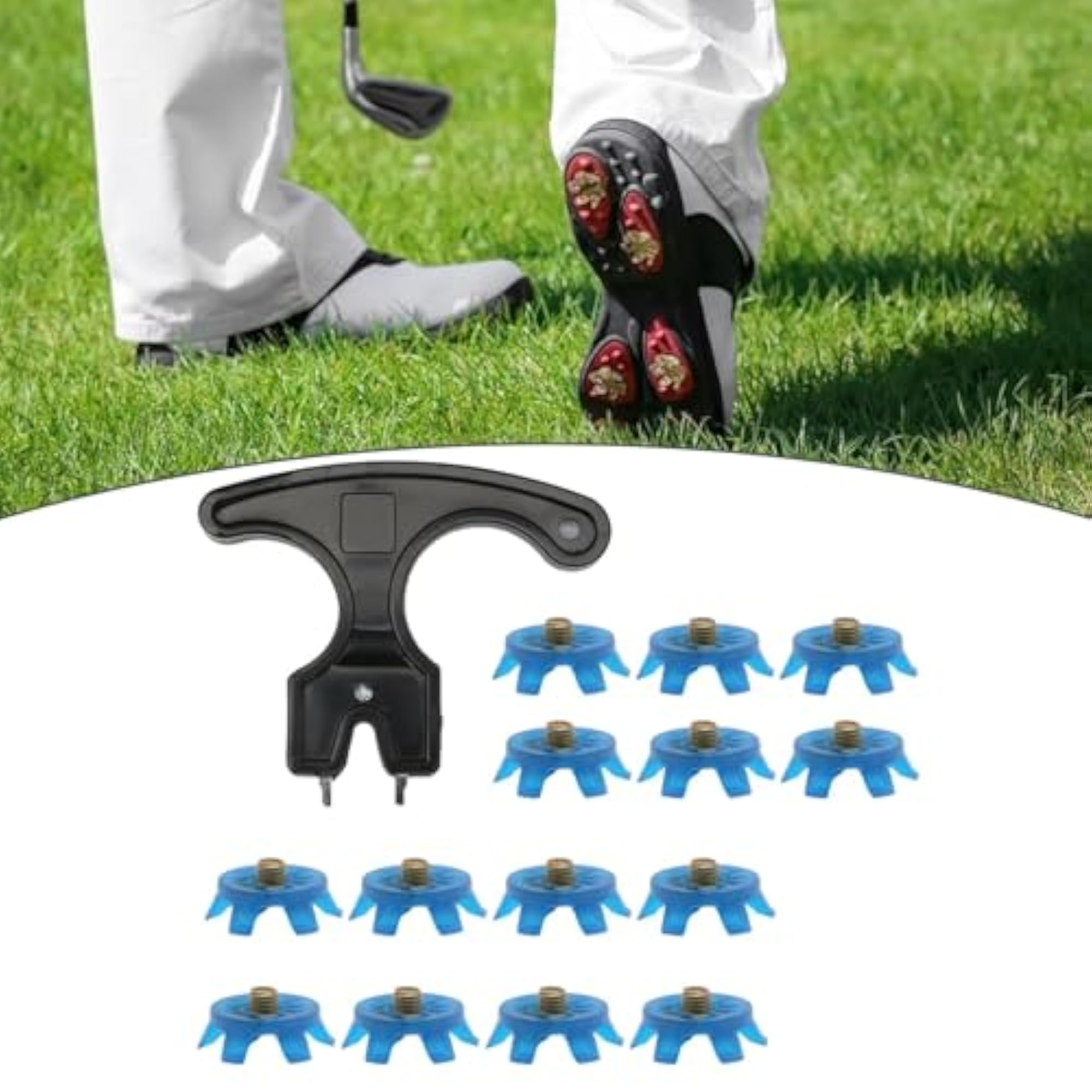 Golf Shoe Spikes Practice Accessories, 14pcs Set