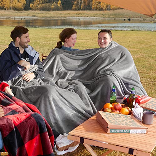 Bedsure Oversized King Fleece Blanket 120"X120" - Soft Cozy Extra Large Throw Blankets For Bed, Sofa, Couch, Travel, Camping，California King Warm Blanket In Winter 10X10 #TOP3