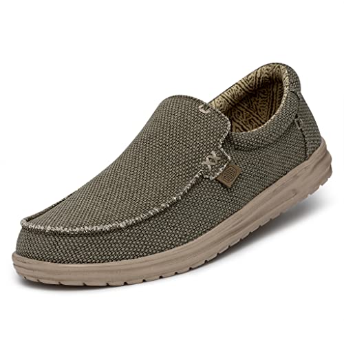 Hey Dude Men's Mikka Hawk Multiple Colors & Sizes| Men’s Loafers | Men’s Slip On Shoes | Comfortable & Lightweight