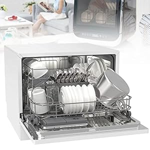 Kleine Vaatwasser, Compacte Vaatwasser, Draagbare Vaatwasser, Met 6 Wasprogramma’s, Tafelmodel Vaatwasser, Voor Het Huis…
