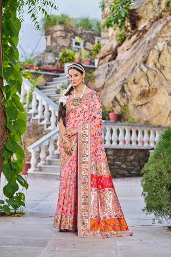 Image of SWORNOF Womens Kanjivaram Banarasi Silk Saree Kanchipuram Patola saree