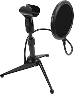 ERINGOGO 3 Conjuntos De Suporte De Microfone Boom Microfone Tripé Portátil Microfone Portátil Suporte De Microfone De Mesa Suporte De Microfone Suporte De Microfone Portátil Liga De