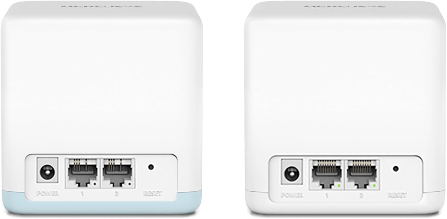 MERCUSYS TP-Link Halo H1200G (2er-Pack) WLAN Mesh Dual Band AC1200, Gigabit Ethernet Ports, Beamforming, MU-MIMO, Router und Access Point-Modus, empfohlen für Häuser mit 2-3 Schlafzimmern