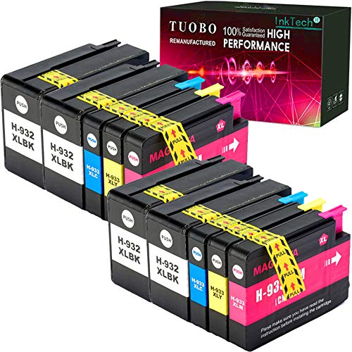 Tuobo 互換インクカートリッジ 932XL用 大容量 ブラック Officejet 6700 HP Premium 6600 6100 7110 7610 7612プリンター対応