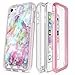 iPod Touch 7 Case, iPod Touch 5/6 Case, Full-Body Protective Rugged Bumper with Built-in Screen Protector, NageBee Ultra Slim Clear Shockproof Case for iPod Touch 5th/6th/7th Generation -Fantasy