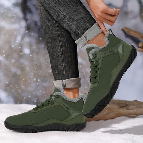 Image of Winter Hike Barefoot Boots Women, Snow Boots for Women | Winter Hike Barefoot Boots Women, Wide Toe Waterproof Hiking Non-Slip Ankle Shoes