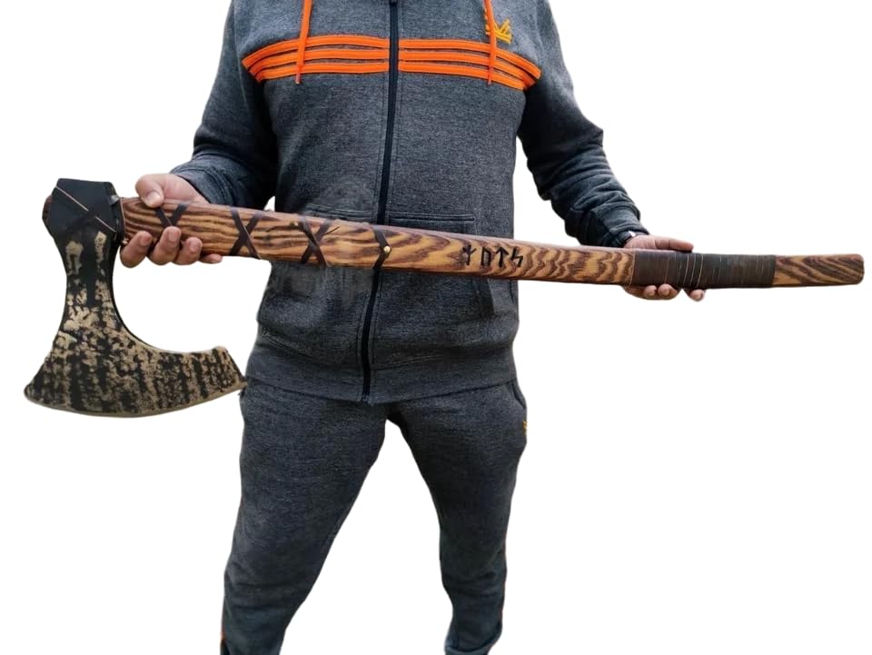 Amazon.com: Forest Hunting |40”Two handed large Berserker Axe
