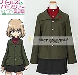 【i-cos】 ガールズ＆パンツァー 劇場版 プラウダ高校制服 コスプレ衣装 変装 仮装 コスチューム (S, 女性)
