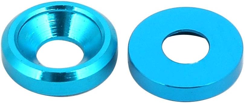 M3 Aluminium Quality Parts Alloy Cup Head Engine Bay fende-r Bumper Washer Sky Blue 15pcs Model:28as609qo131