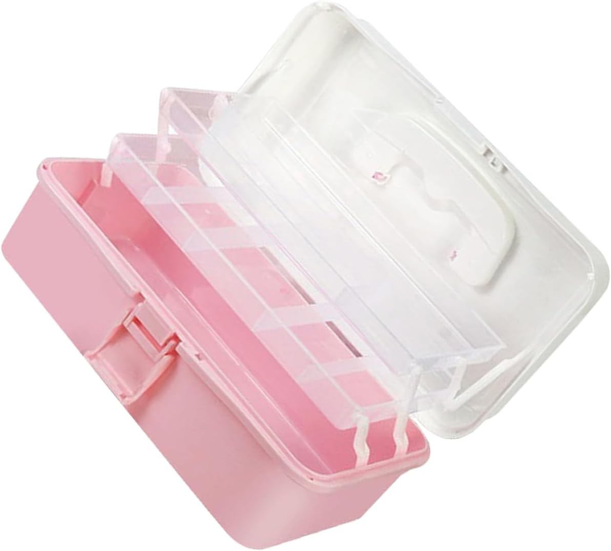 Garneck Tool Box Layers Pp Material Storage Case Handheld Organizer for Home Office Travel
