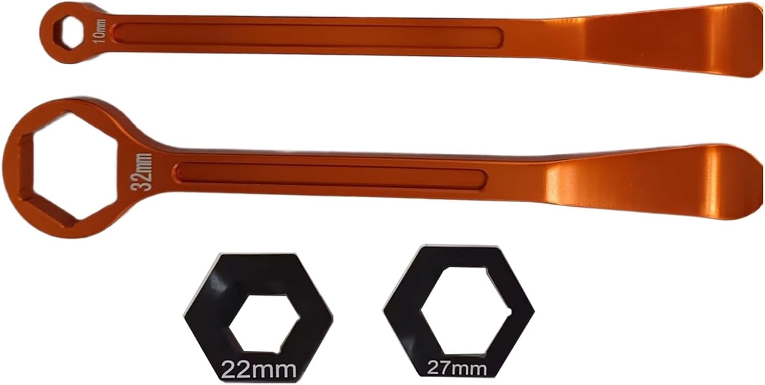 Lever Wrench Tool, 13/22/27/32mm Tire Repair Kit, Aluminum Motorcycle Wrench Change Set Combo Levers, Motorbike Repair Accessories