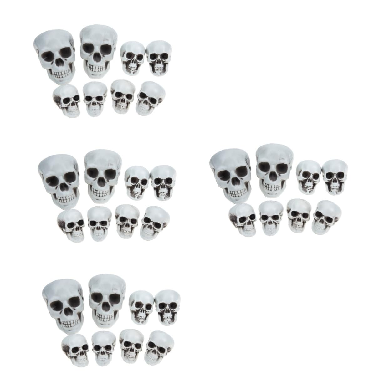 Alipis 32 Piezas De Esqueleto De Halloween Adornos De Calavera Mini Estatuilla Divertida Adorno para El Hogar Calavera para El Hogar Manualidades De Halloween Decoración De Cráneo