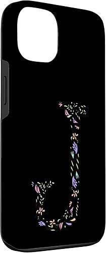 Miniatura 3 de Funda de regalo personalizada con inicial vintage con monograma floral para iPhone 13 Letra J