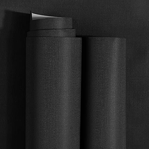 Image of JAAMSO ROYALS Black Plain matt Wallpaper - Self Adhesive, Water Proof, Peel and Stick Sticker (60 CMx 50 CM0 CM, Black)