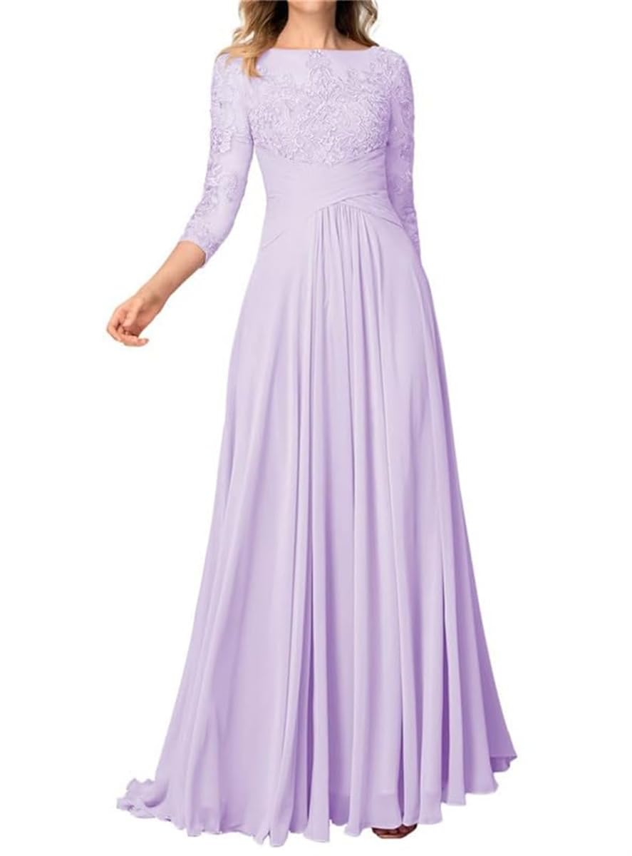 Sayno Women's Lavender Scoop Neck Formal Evening Ball Gowns With Straps Christmas Party Dress Ruffles Costume Party Gown Hlsa443 Uk14