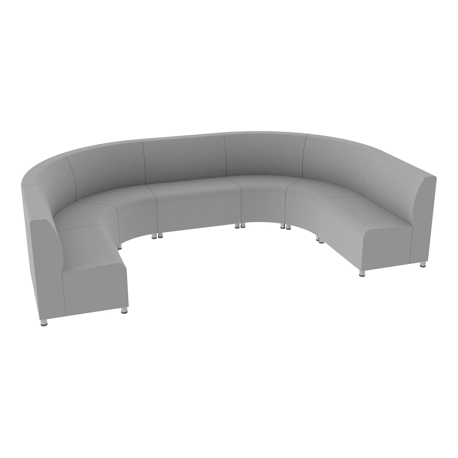 FDP Pro Series Connect Seating Collaborative Commercial Furniture for Hotel Lobby Office Restaurant Waiting Room 7-Piece Set -