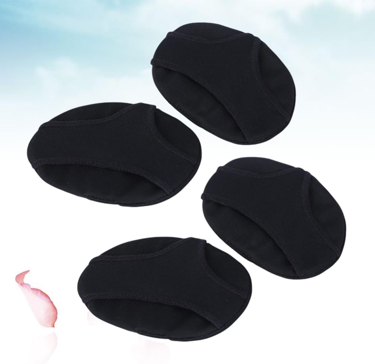 Hole Silicone Gel Forefoot Pad Anti Slip Toe Separating Black