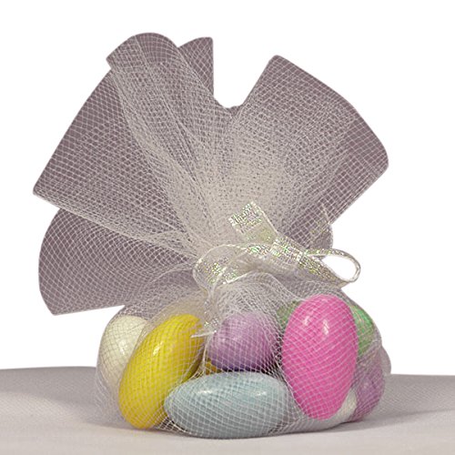 Paper MartWhite Tulle Circles 9"