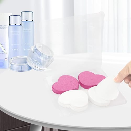 Miniatura 2 de 50 esponjas faciales comprimidas de celulosa natural comprimida, esponja facial con forma de corazón, esponja facial para limpieza facial,