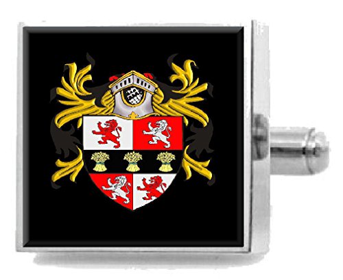 Clip para corbata Murphy Irlanda grabado con escudo de armas familiar elegante