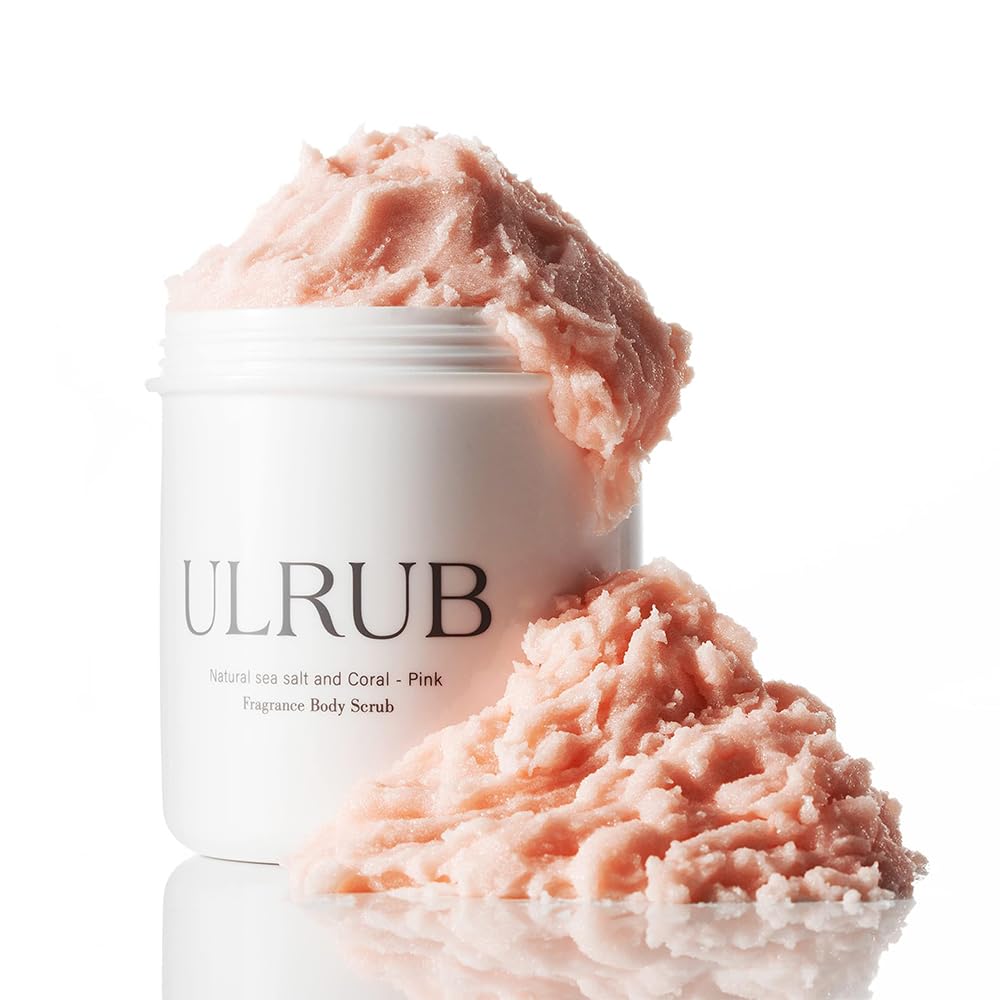 ULRUB Body Scrub 460g Perfumed Scrub Dark Spots Intimate Areas Knees Arms Dead Skin Cells Elbows Heels CICA