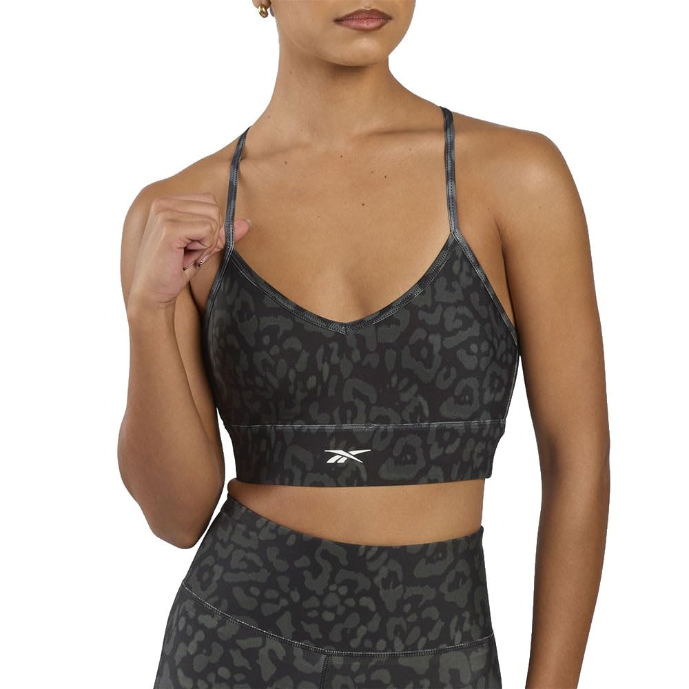 Reebok ID Train Printed TRI-Back Bra Black