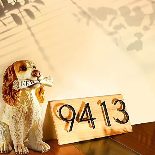 Maylai 5" Floating House Number 8 (Eight),Black House Numbers,Metal Modern Stainless Steel Outdoor Address Sign For Yard Street And Mailbox With Nail Kit #TOP4