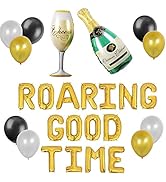 Roaring 20s Balloons - Gatsby Birthday Decorations With 20s Flapper Party Balloons