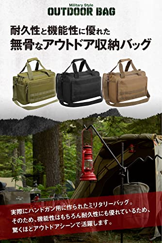 bammore キャンプ バッグ コンテナ 収納 ボックス ソフトコンテナ アウトドア ギアケース 大型収納トートバッグ (ブラウン) 3枚目