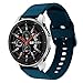 Syxinn Compatibile con 22mm Cinturino Galaxy Watch 46mm/Gear S3 Frontier/Classic Braccialetto Silicone Cinturini Fascia da Polso per Huawei Watch GT/GT 2 46mm/Moto 360 2nd Gen 46mm/Ticwatch PRO