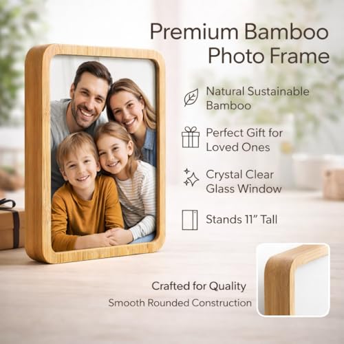 Image of Rangoli Personalized Photo Frame Size- 200mm x 140mm x 27mm | Custom Picture Frame with Your Photo | Premium Tabletop Frame for Home Decor, Gifts for Birthday, Anniversary & Special Occasions.. D-4
