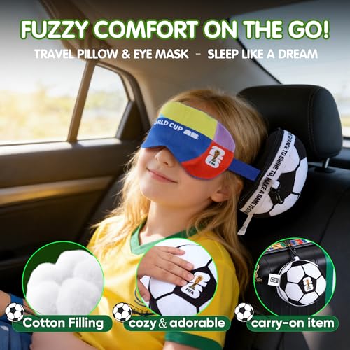 Almohada para niños de viaje con máscara de ojos miniatura 2