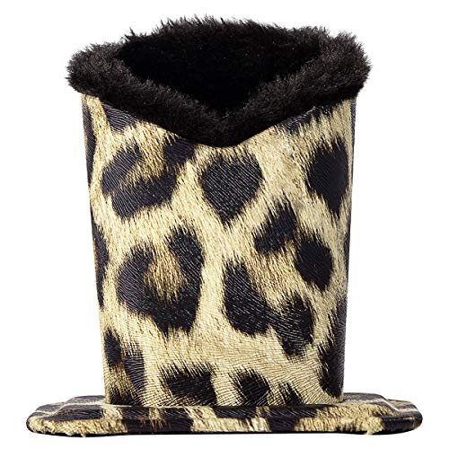 Image of Plush Fluffy Lined Anti-scratch Eyeglasses Holder Protective Glasses Stand Case